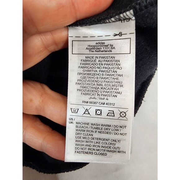 Adidas Men’s All SZN Fleece Quarter-Zip Crew Sweatshirt Black Size Medium - Picture 6 of 10